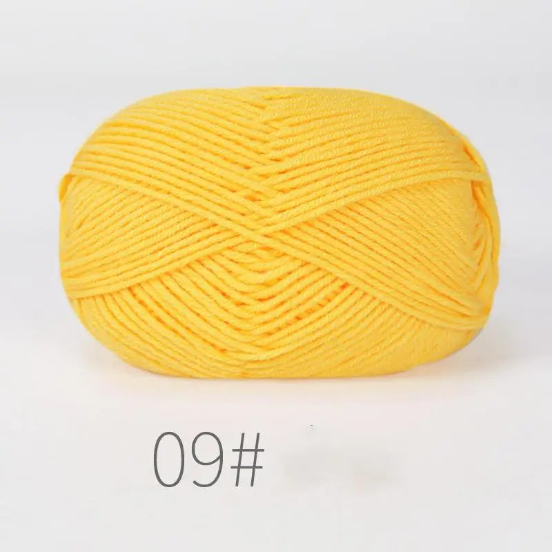 50g Milk Cotton Crochet Yarn 4ply
