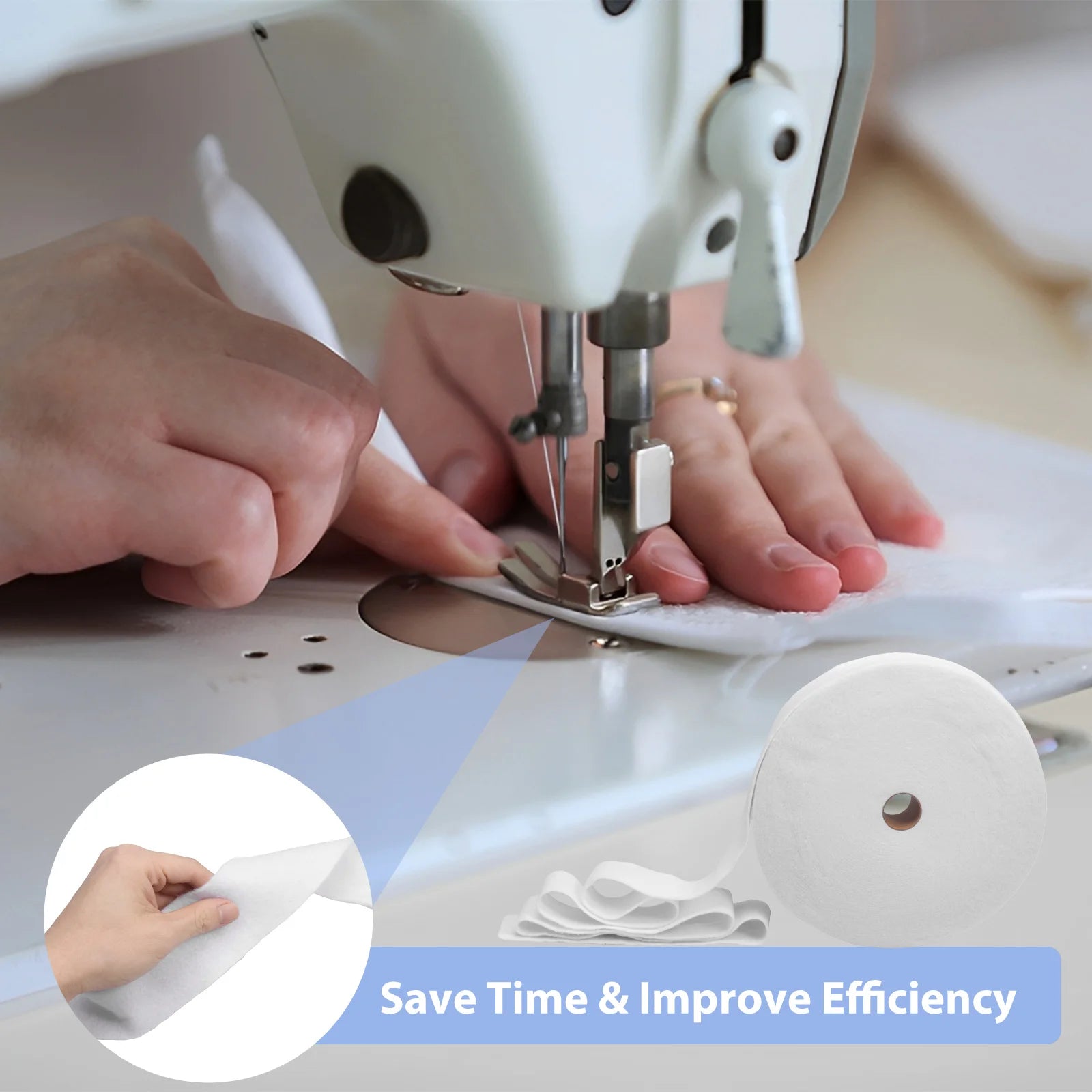 Jelly Roll Batting Strip Cotton Blend Fleece