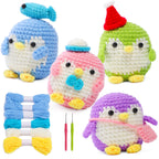 KRABALL Penguin Crochet Kit for Beginners