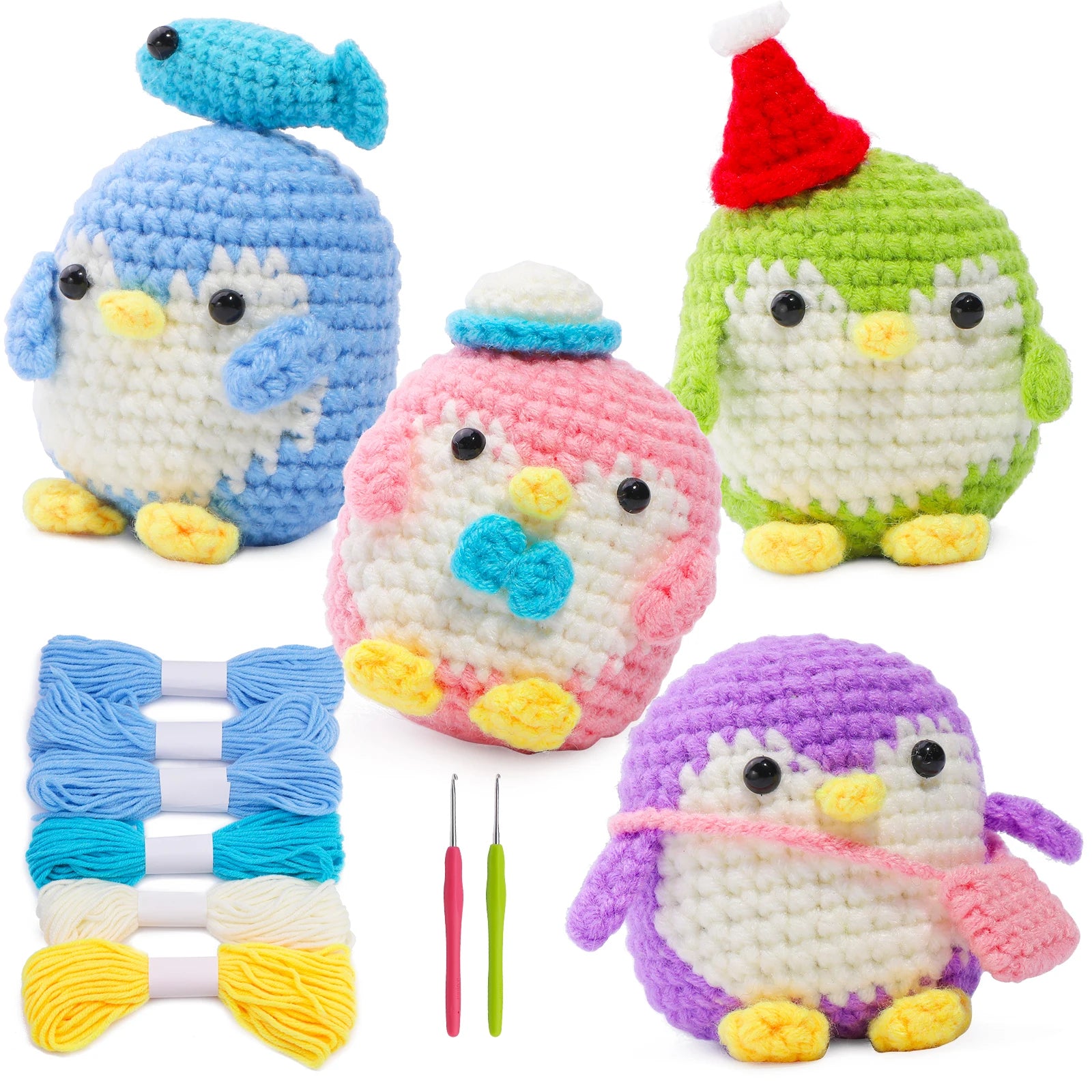 KRABALL Penguin Crochet Kit for Beginners