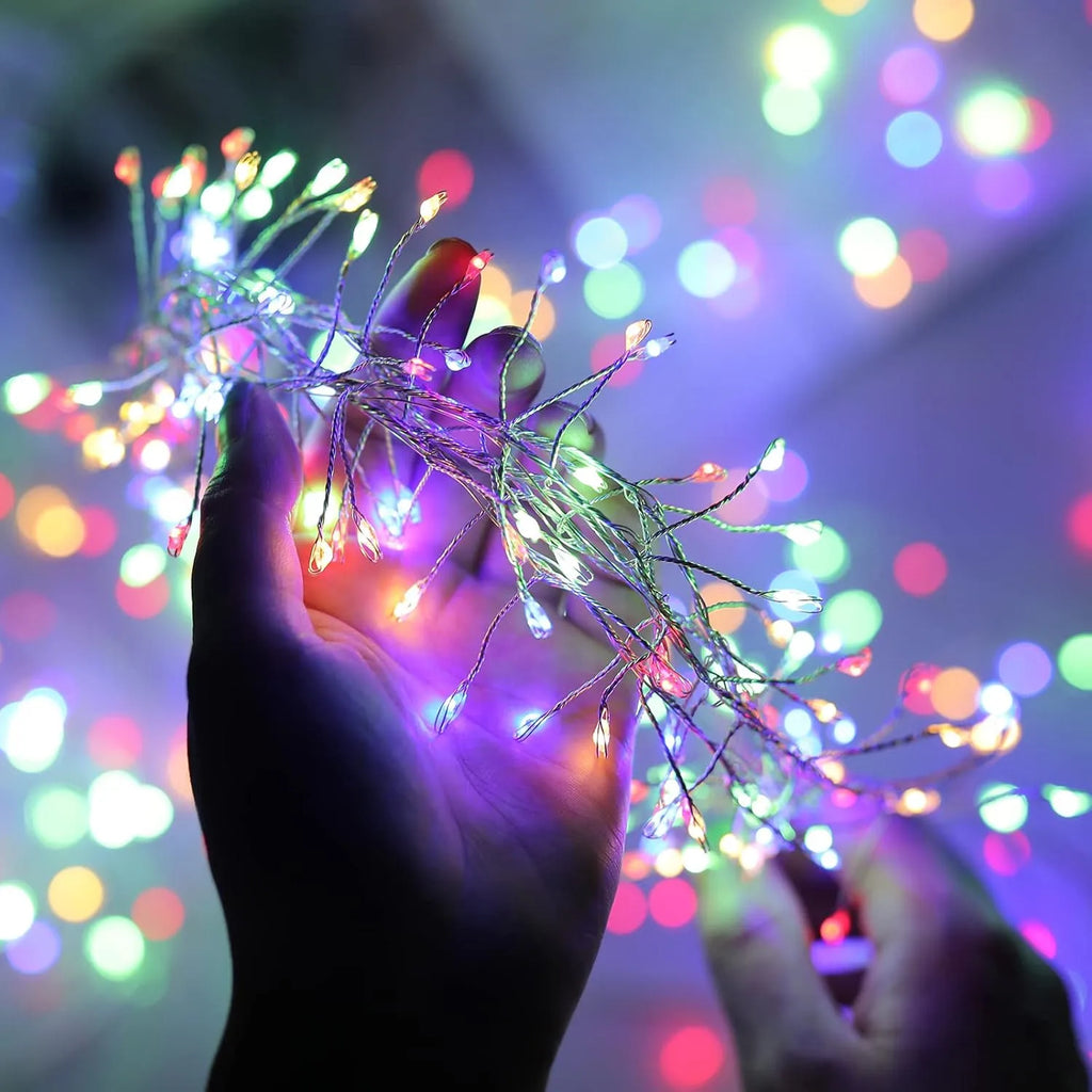 3/6/9M USB Power LED Firecracker String Lights Remote Control