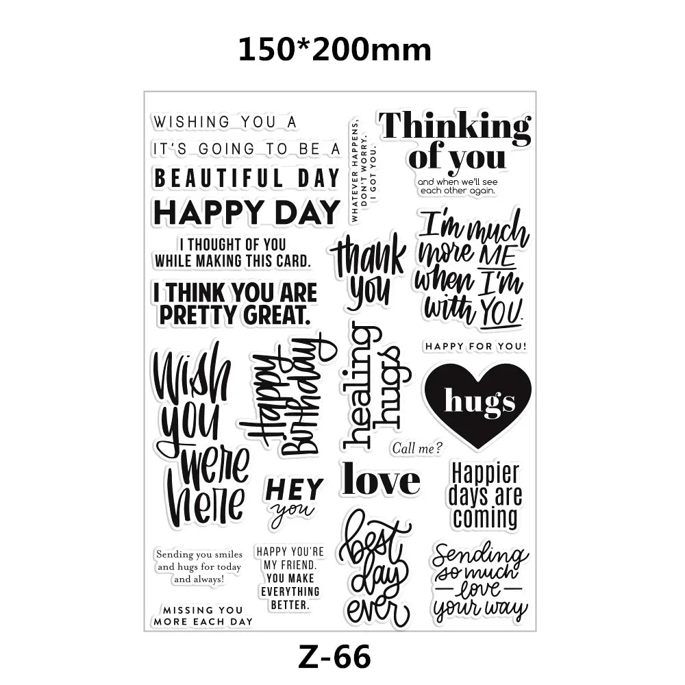 Clear Stamps for Scrapbooking Paper