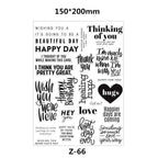 Clear Stamps for Scrapbooking Paper