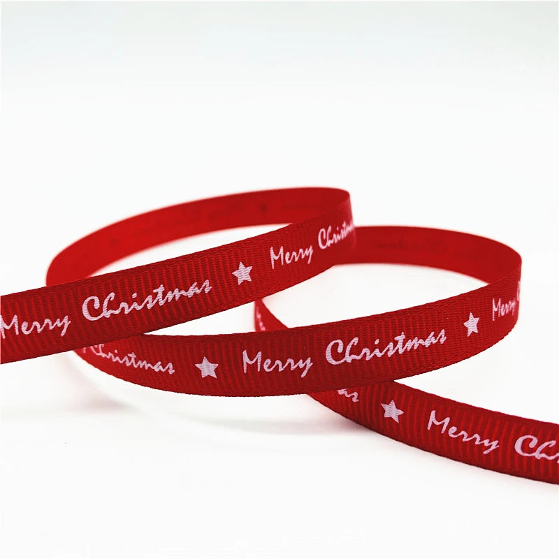 5yards/Lot 10mm Christmas Ribbon