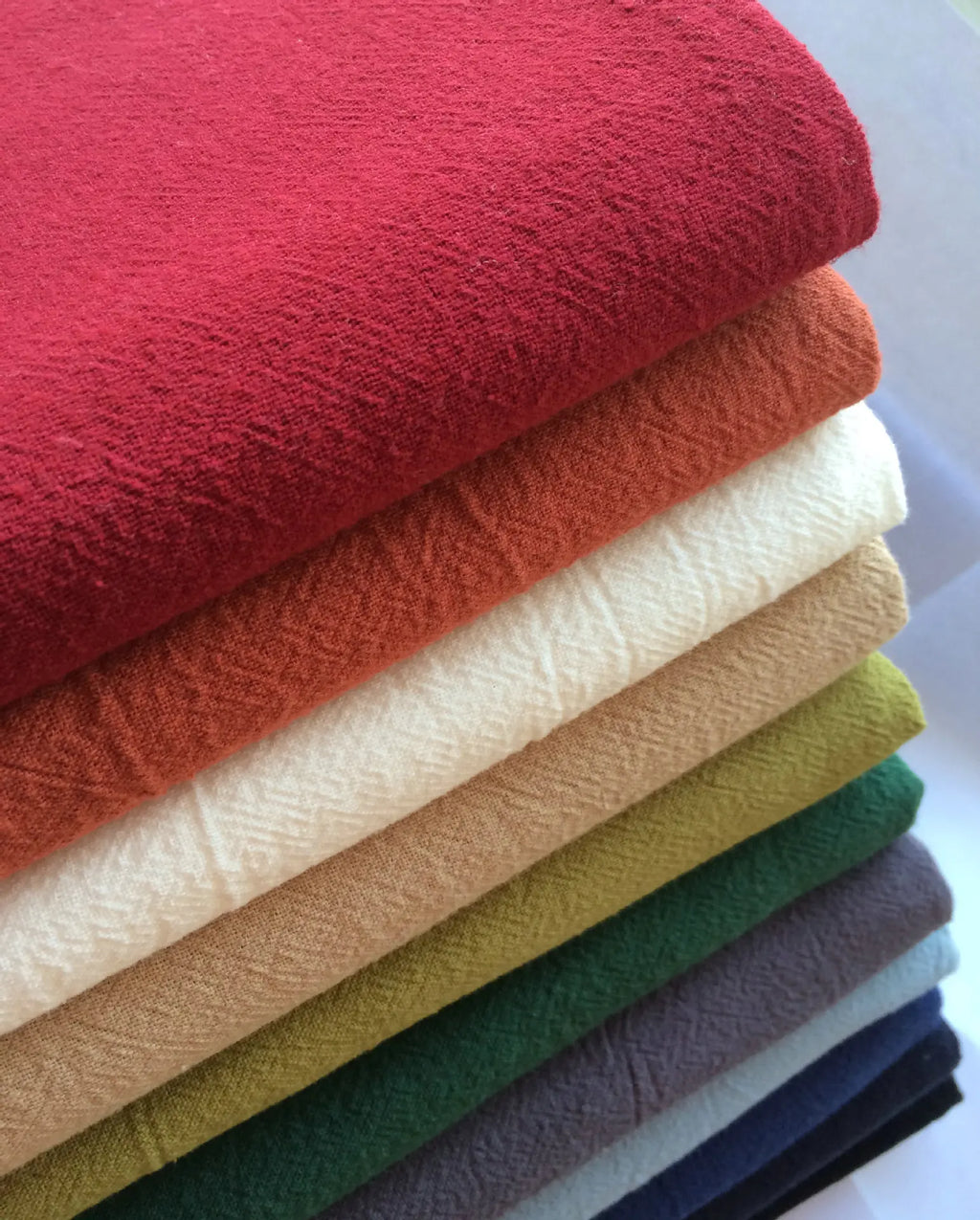 Cotton Linen Fabric Skin Texture Crepe