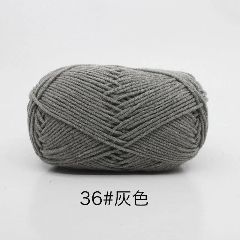 40-50g/Set 4ply Milk Cotton(80%) Knitting Yarn