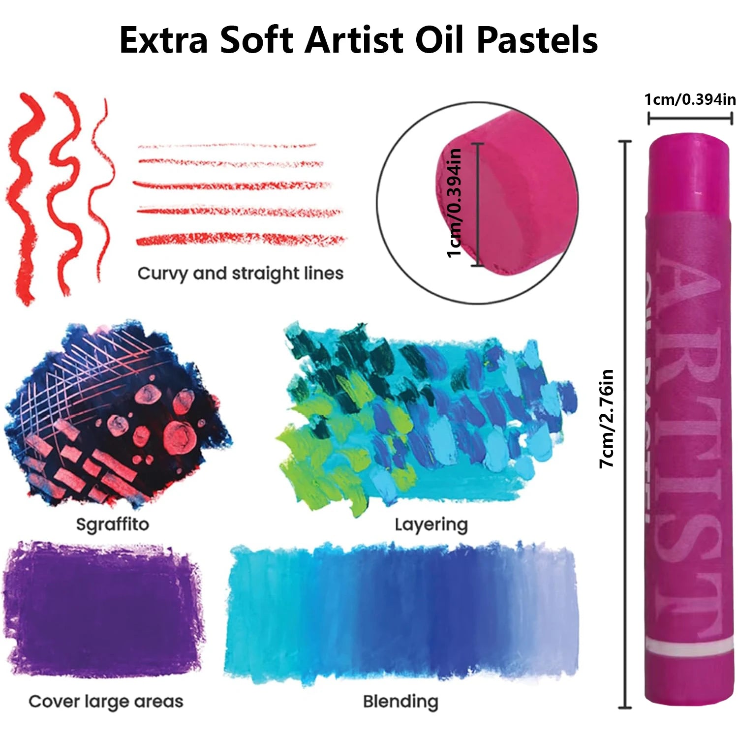 24-48 Colors Oil Pastels Set