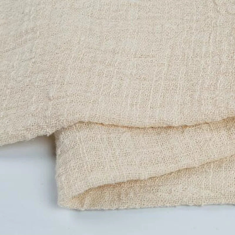 Plain Cotton Gauze Linen Fabric