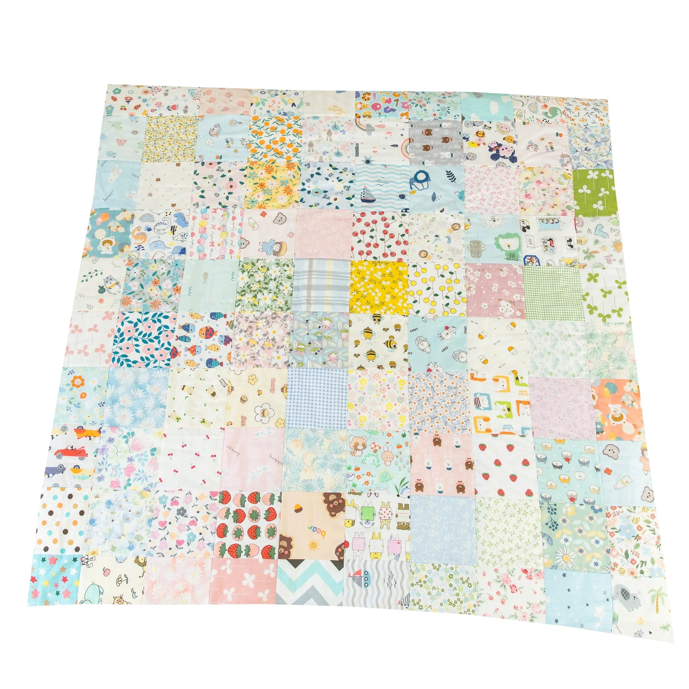 10x10cm Cloth Shredded Twill Cotton Fabric Squares