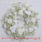 Artificial flowers Wreath Wedding Decoration Table Frame decor Floral Centerpiece Flower Backdrop Arrangement Flower Row