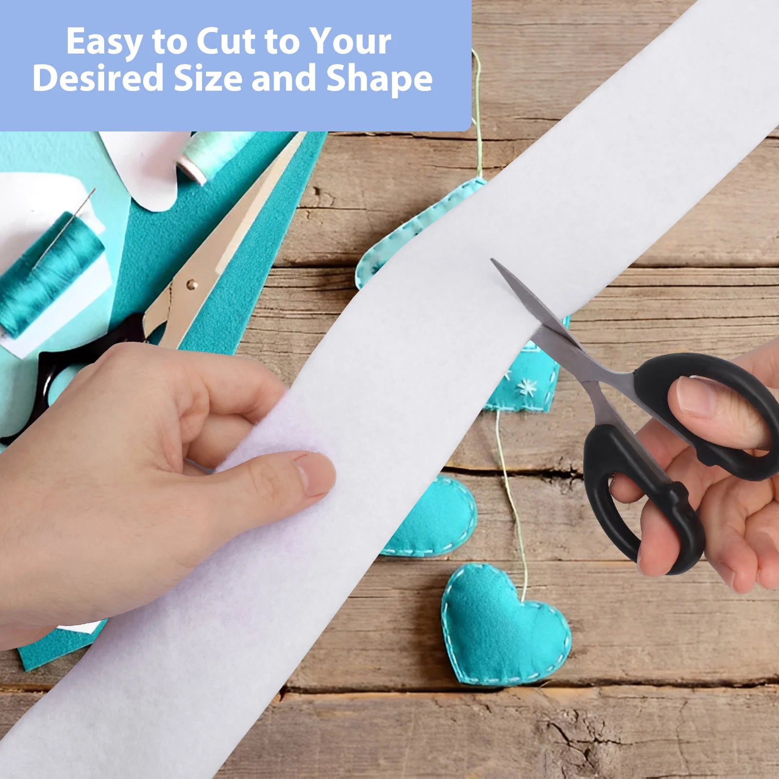 Jelly Roll Batting Strip Cotton Blend Fleece