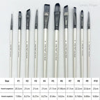 Paint Brush Set，10pcs Artist Brushes for Painting