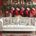 4 Pieces Christmas Pillow Covers 18x18 Inch
