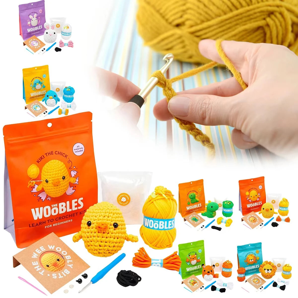 Beginner Crochet Kit DIY Crochet Animal