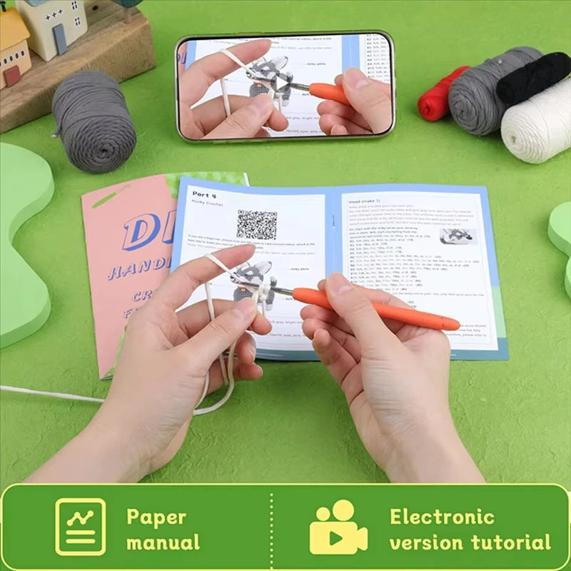 Handmake Yarn Crocheting Materials Kit