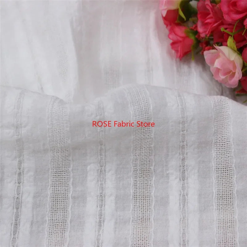 Floral Embroidery Cotton Fabric