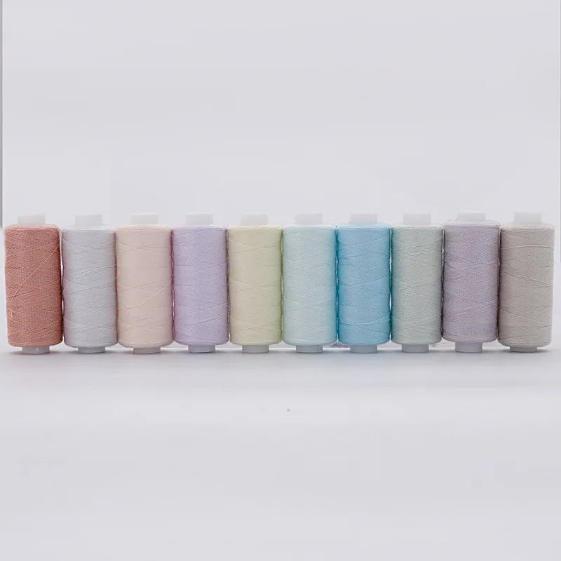 10 Rolls / Set Polyester 402 Sewing Thread
