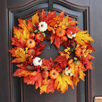 45cm Fall Wreaths Pumpkin Berry Maple Leaf
