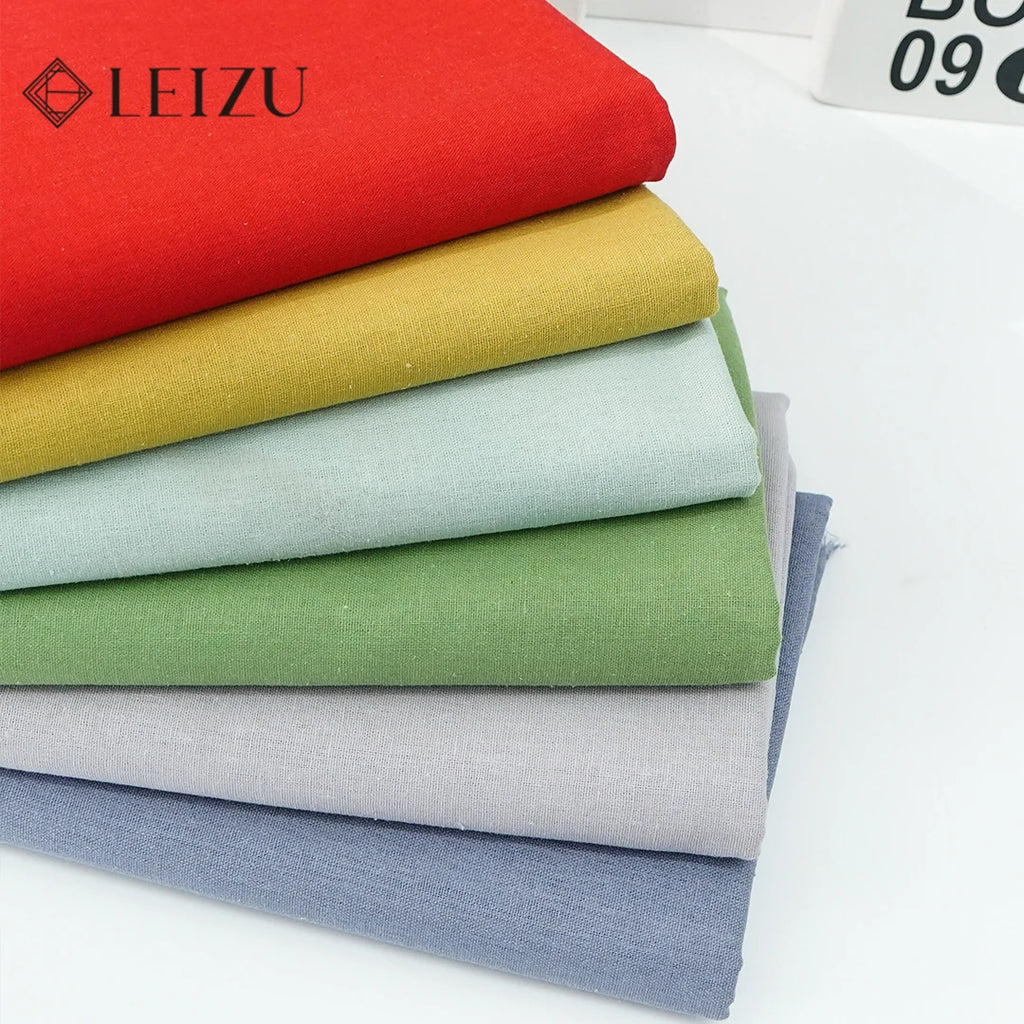 0.5m/1m/2m Faux Cotton Linen Fabric
