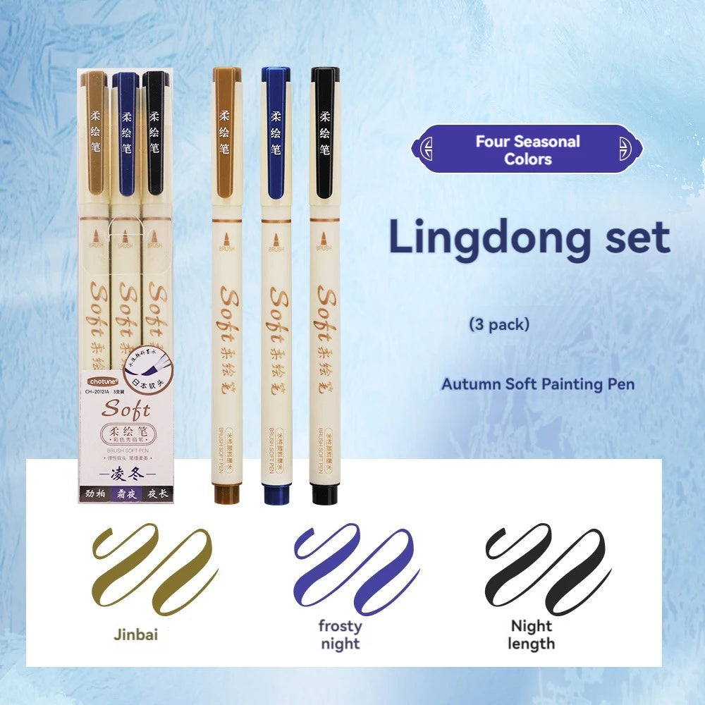 24/3 Color Vintage Watercolor Lettering Art Marker