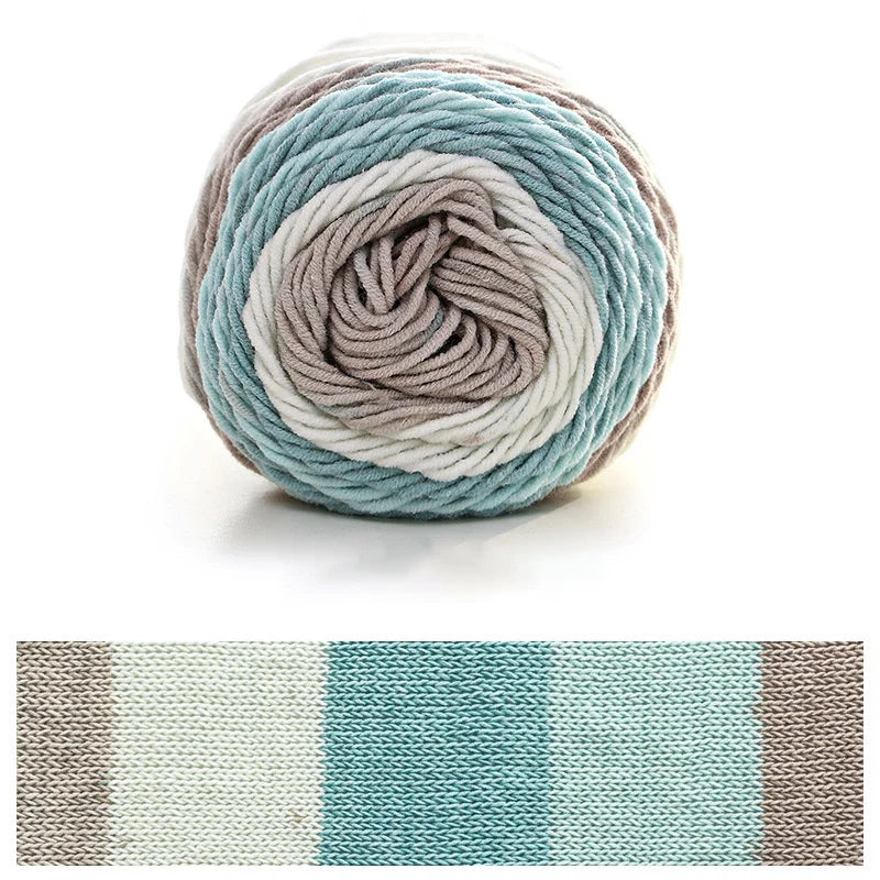 Rainbow Segment Dyed Yarn 5 Strand