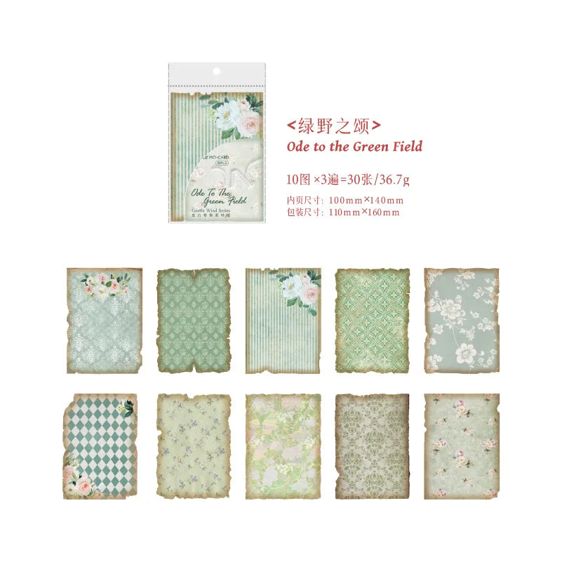 30 - Sheet Vintage Blended Material Paper Set