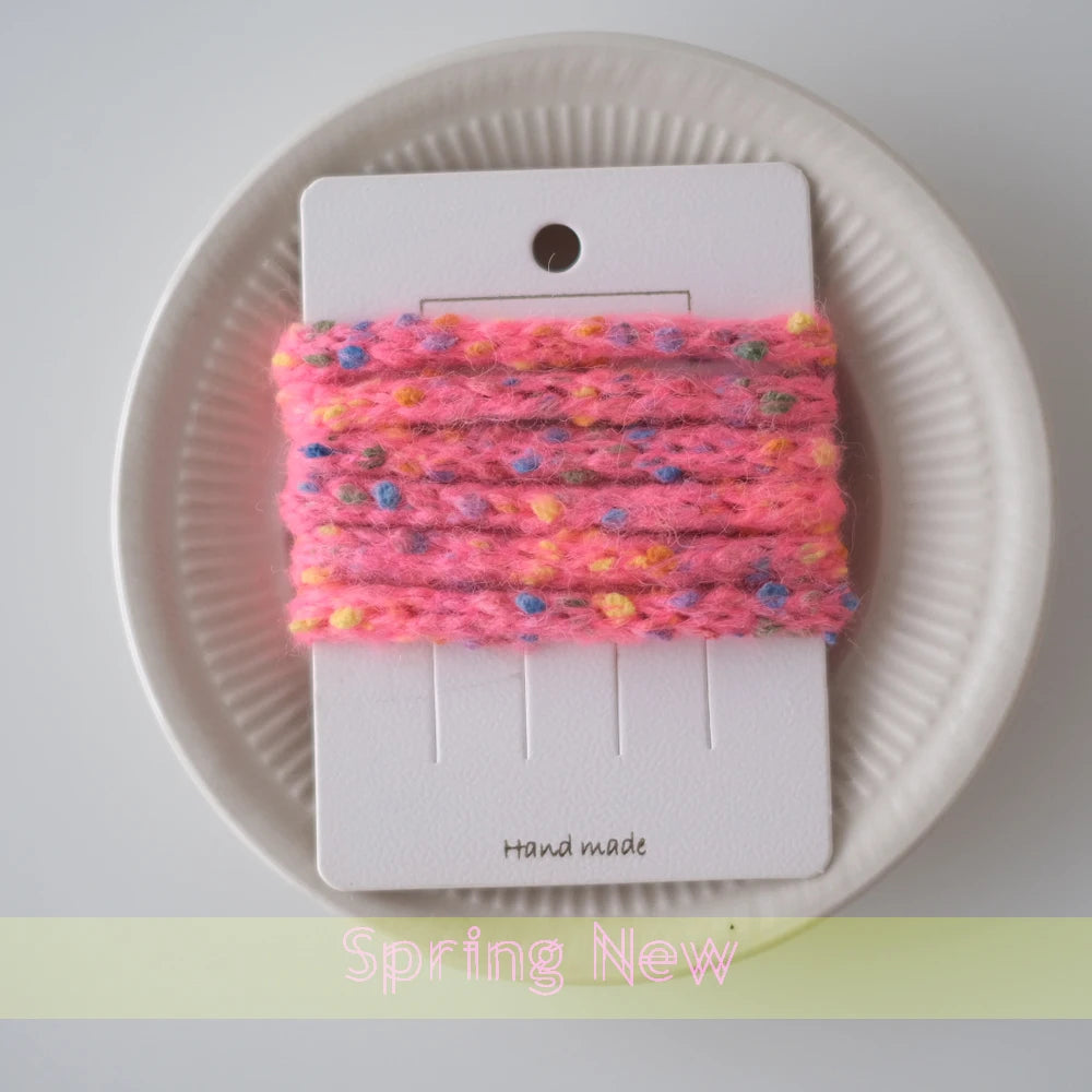 3 Yards Colorful Yarn Knitting Stripe