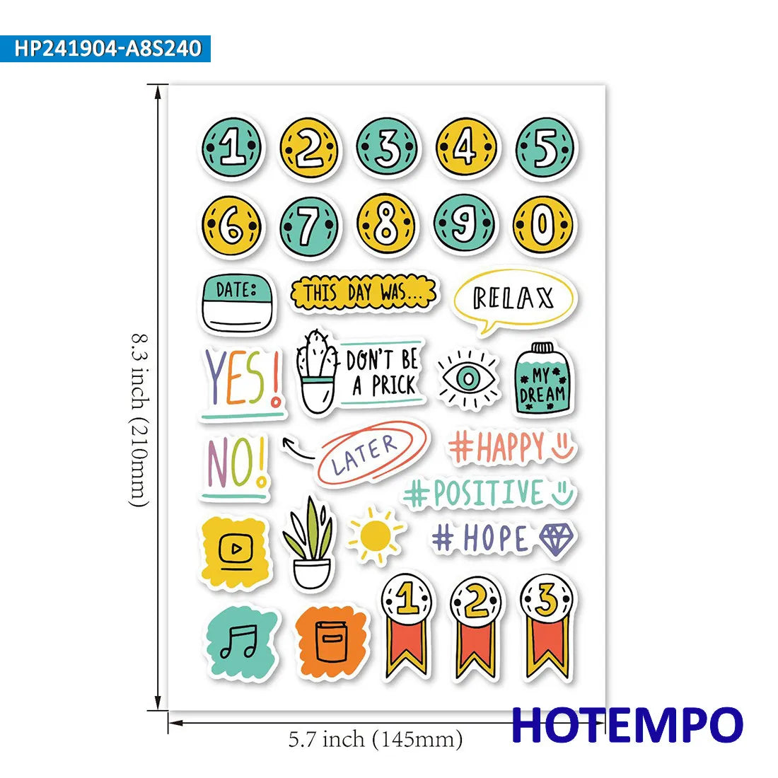 240Pieces Scrapbook To Do Plan