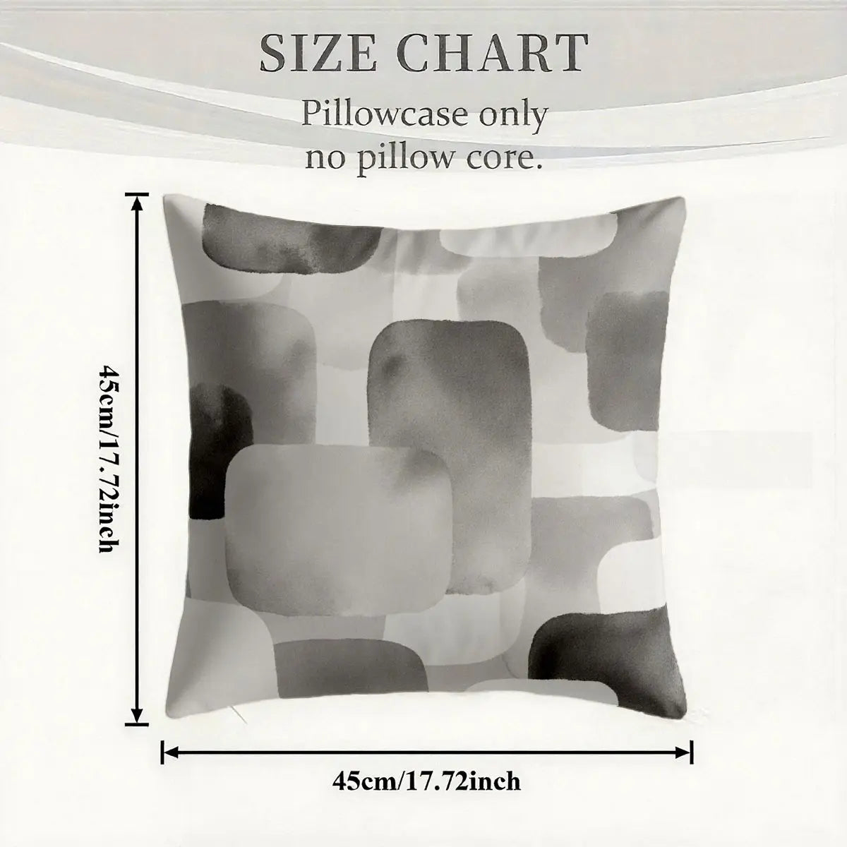 4-Piece Modern Minimalist Square Pattern Pillow Covers