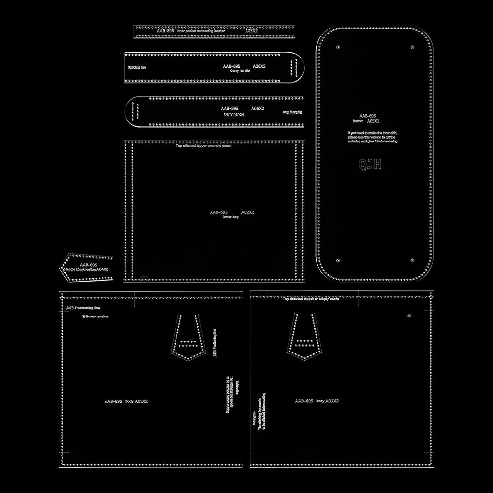 Handbag Acrylic Templates