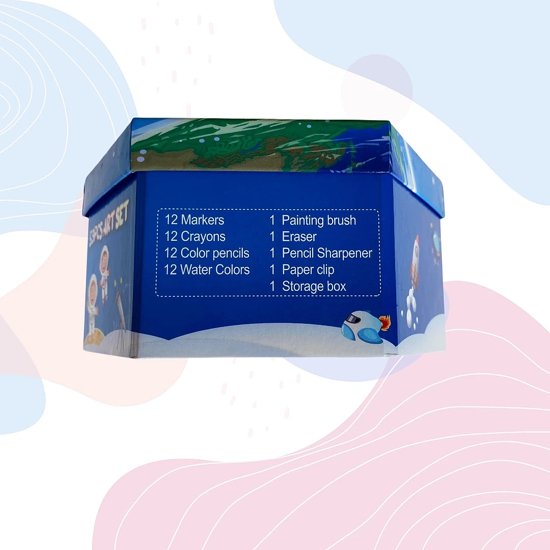 53pcs Multilayer Cartoon Art Pencil Set