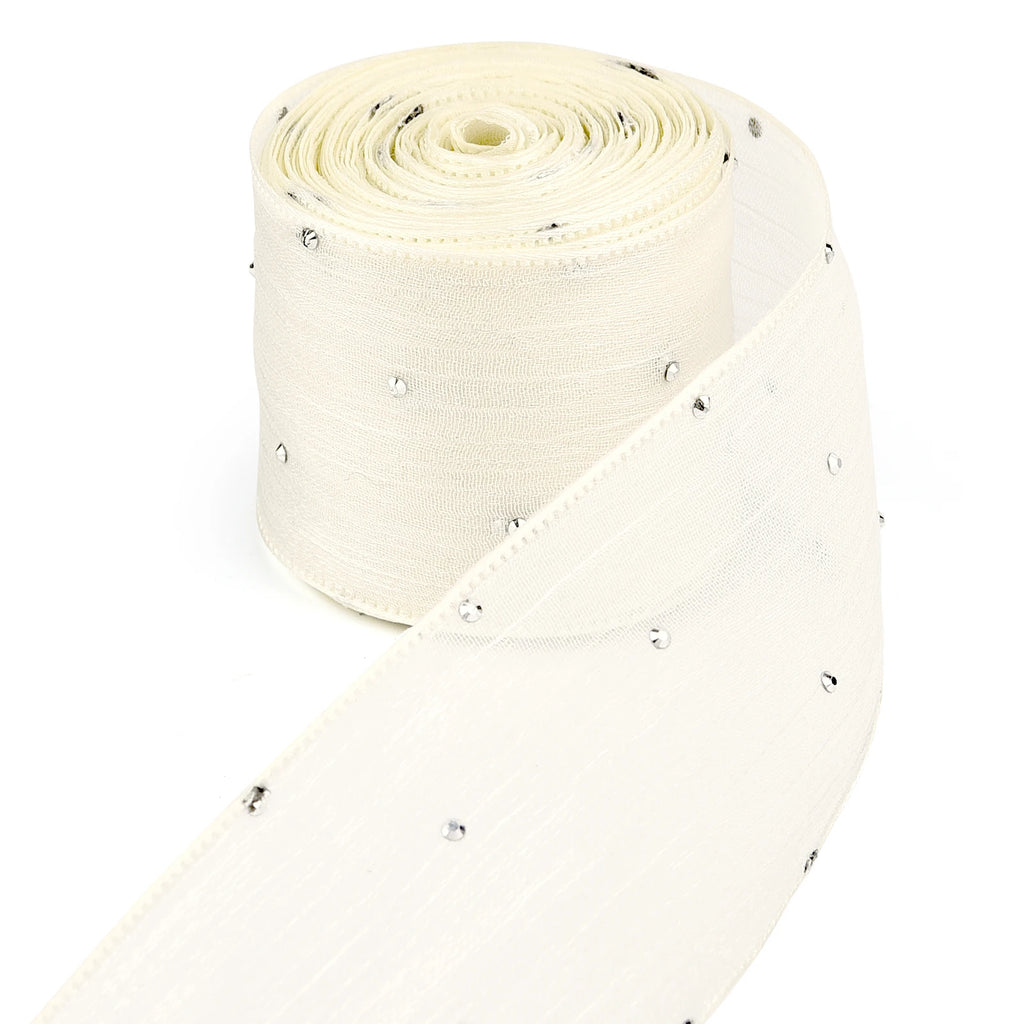 Diamond Pleated Mesh Organza Ribbon