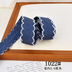 40mm 25mm 1.5" 1" Denim Fabric Ribbons