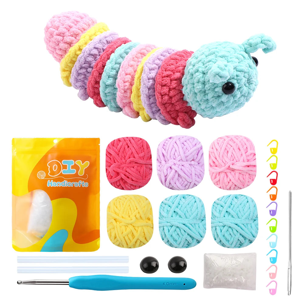 Crochet Animal Caterpillar Kit