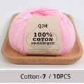 10PCS 100% Organic Cotton Yarn