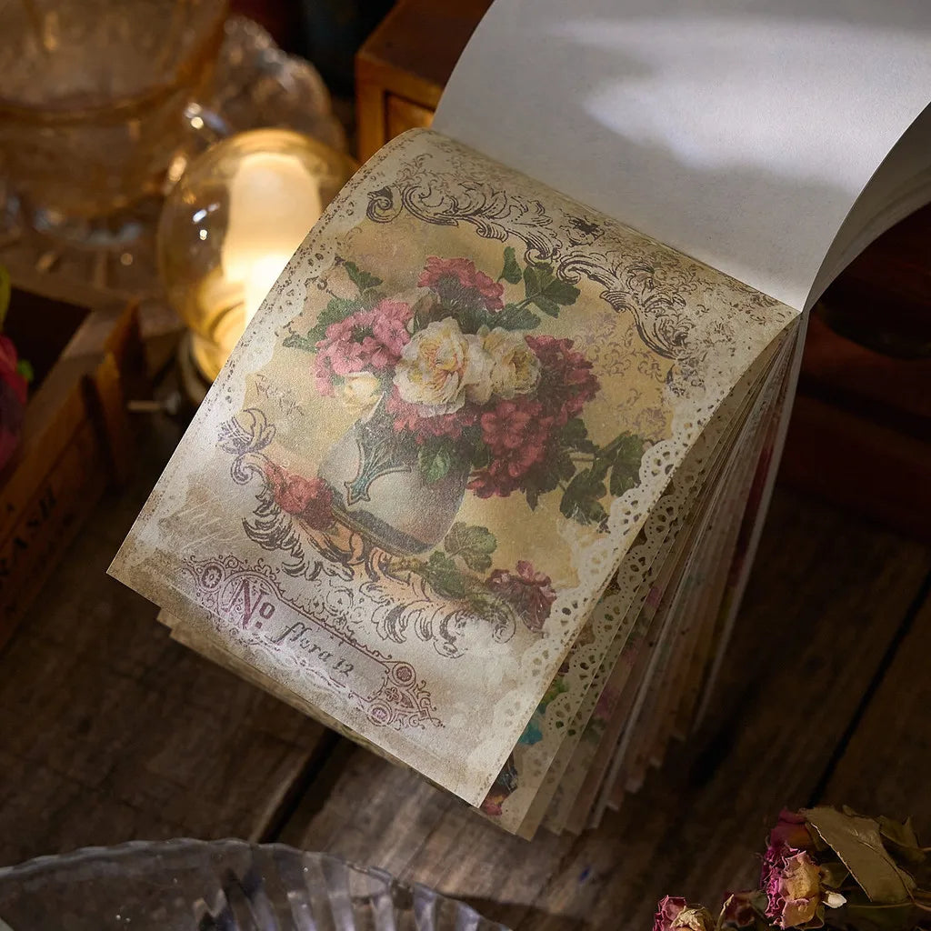 100pcs/pack Vintage Scrapbook Paper