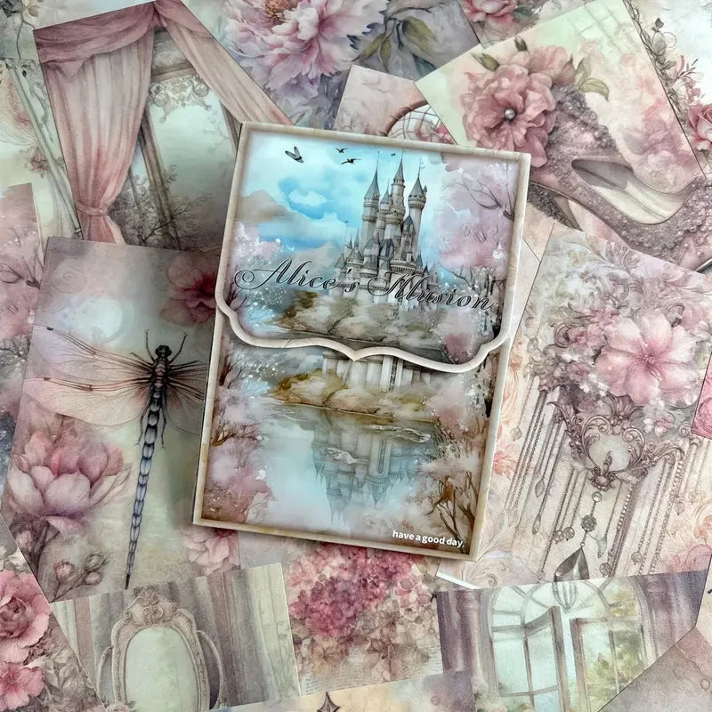 50 sheets Retro Scrapbook Material Paper