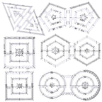 Acrylic Patchwork Ruler and Template Inches Quilting Tools