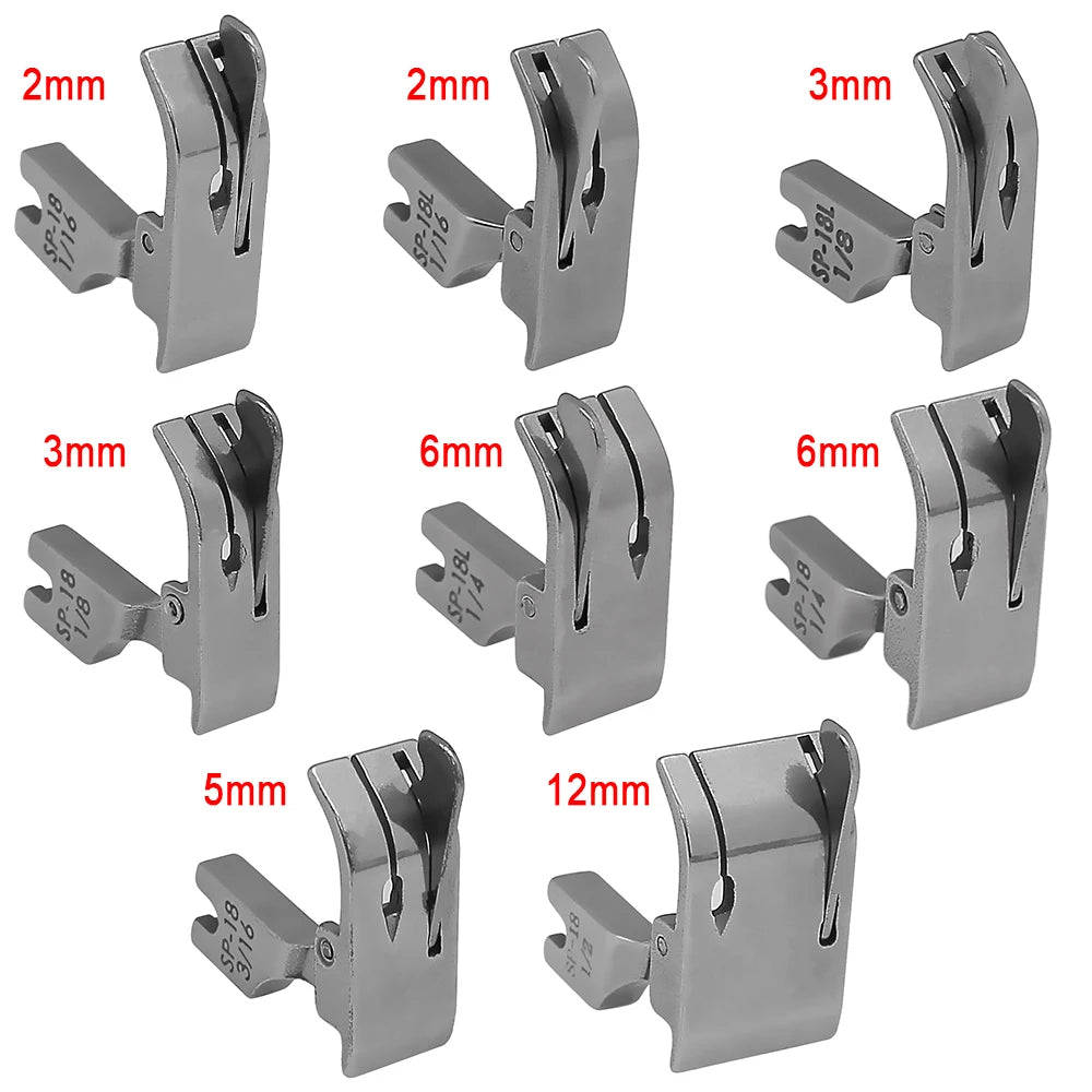 Steel Left / Right Edge Guide Presser Foot #SP-18 1/2 1/4 3/16 1/8 1/16