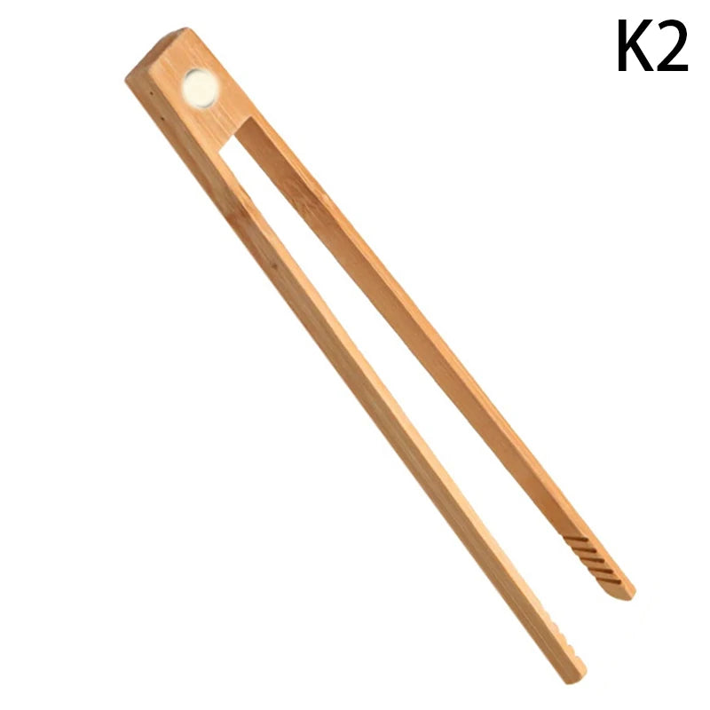 Bamboo Magnetic Tong Utensils