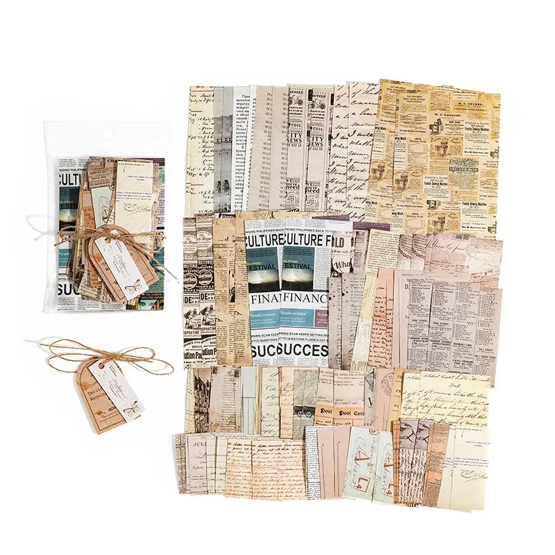 100pcs/pack Decor Scrapbook Vintage Materials