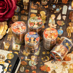 55mm*2m PET Die cut Masking Tape Stickers Retro Cartoon