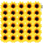 30-150Pcs Sunflower Artificial Flower Heads
