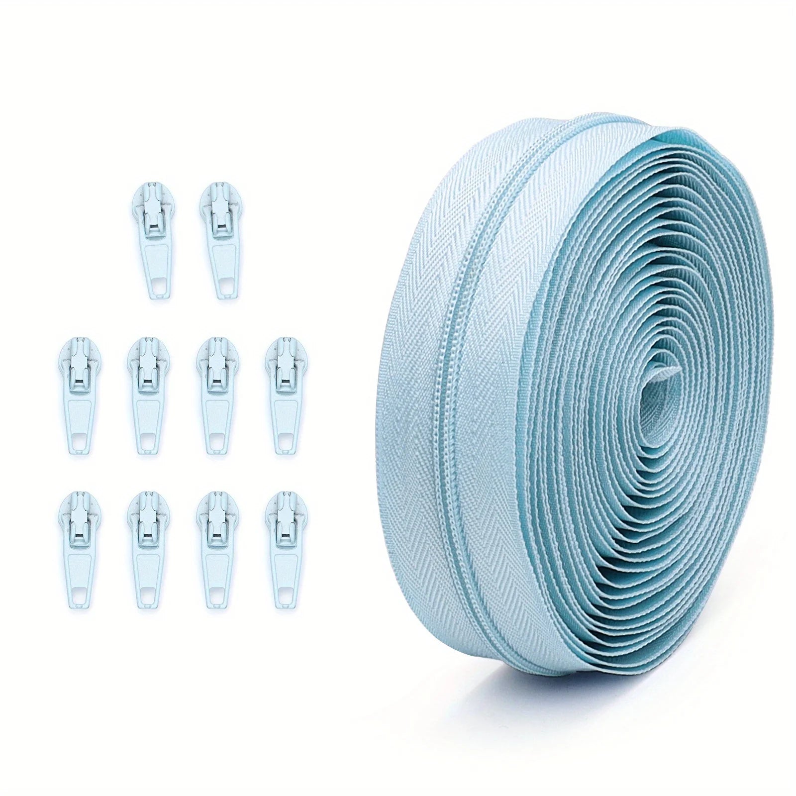 solid color nylon zipper