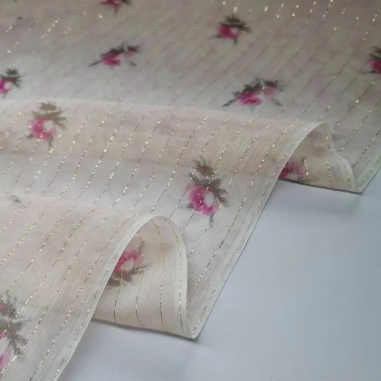 Floral Silk Fabric