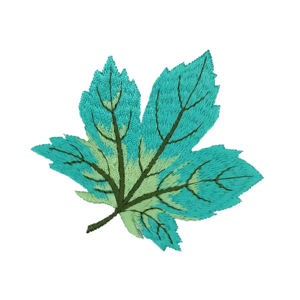 Unique Applique Stickers Colorful Maple Leaf