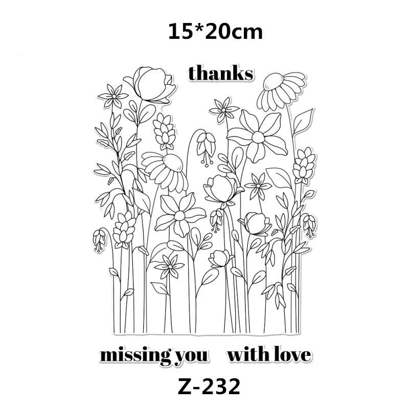 Clear Stamps for Scrapbooking Paper