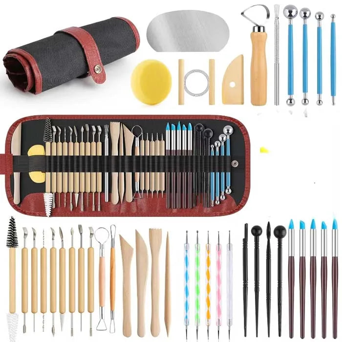 41 PCS Pottery Tools for Sculpting