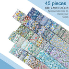 45pcs 6.2x100cm Fabric Jelly Rolls
