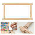 Wooden Scroll Embroidery Frame Cross Stitch Sewing Quilting